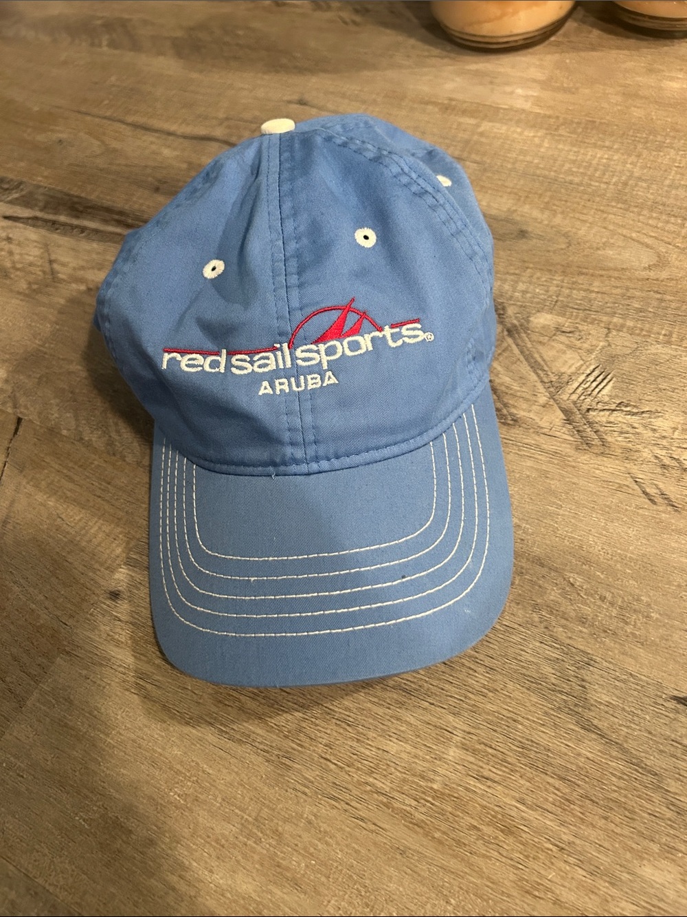 Head Light Blue Redsailsports Aruba Logo Baseball Cap